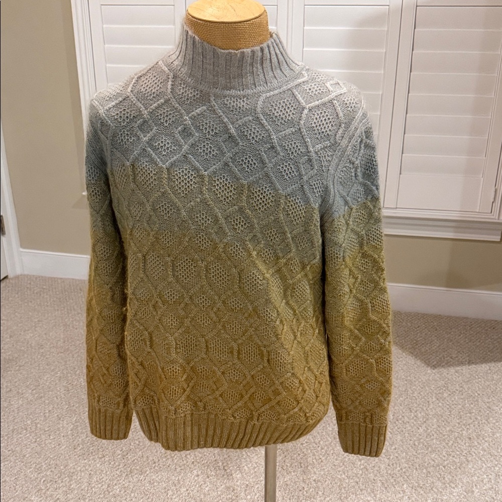 Missoni Men's mock Sweater - Gray and Tan